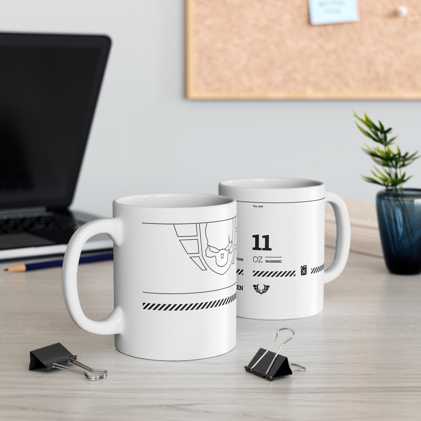 Warsaken® Mug : 11oz : White