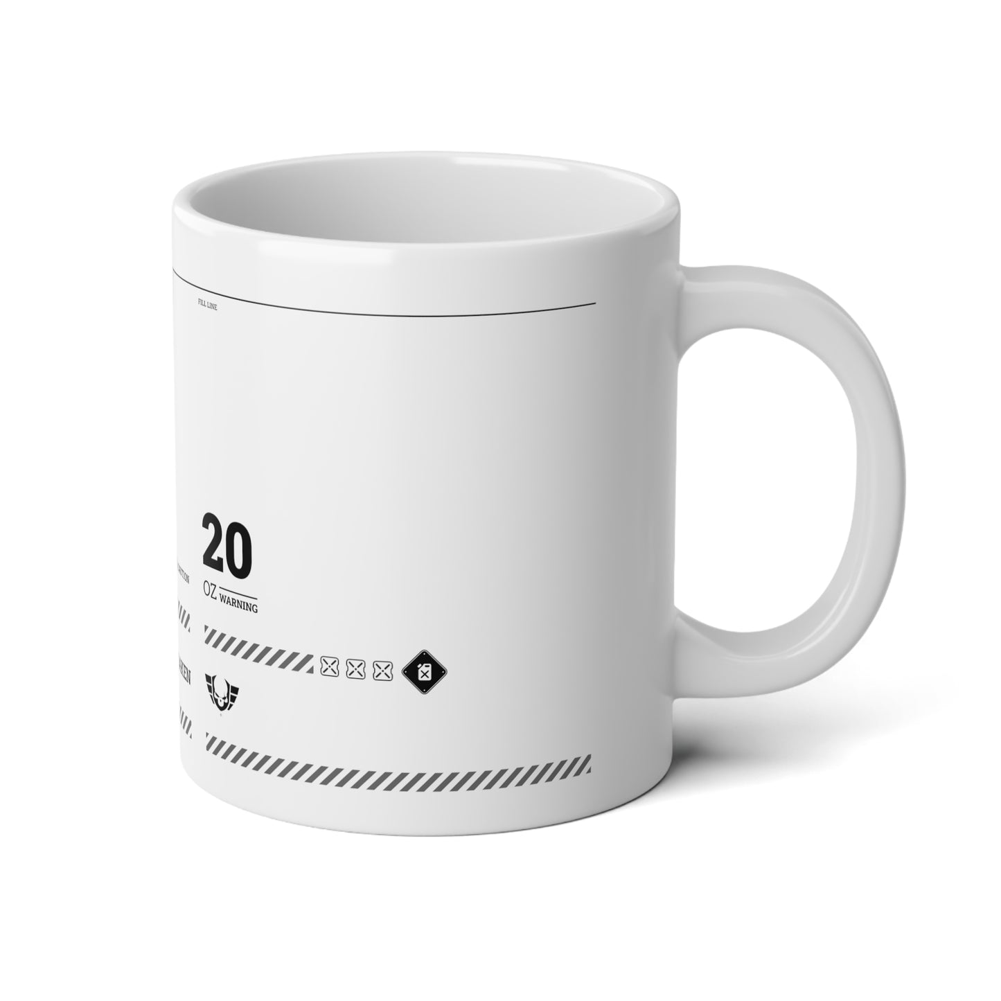 Warsaken® Mug : 20oz : White