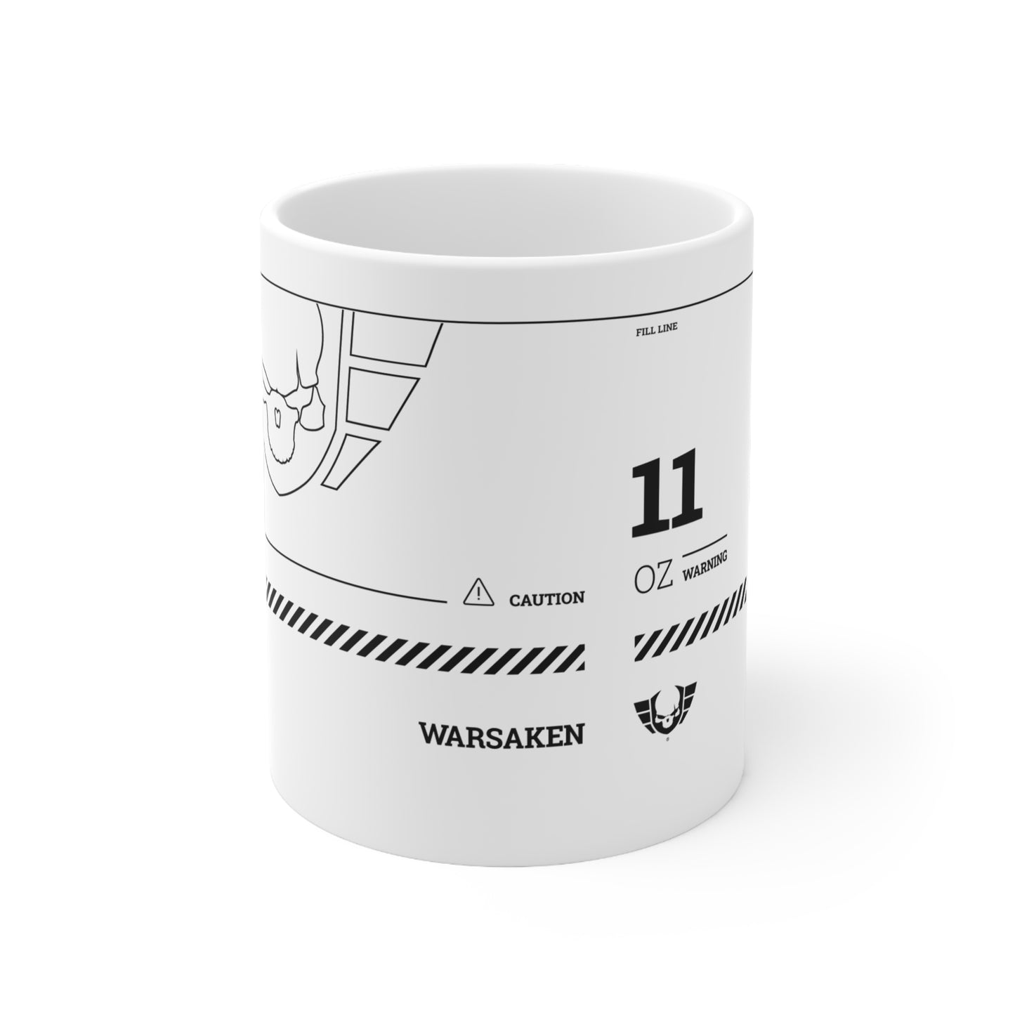 Warsaken® Mug : 11oz : White