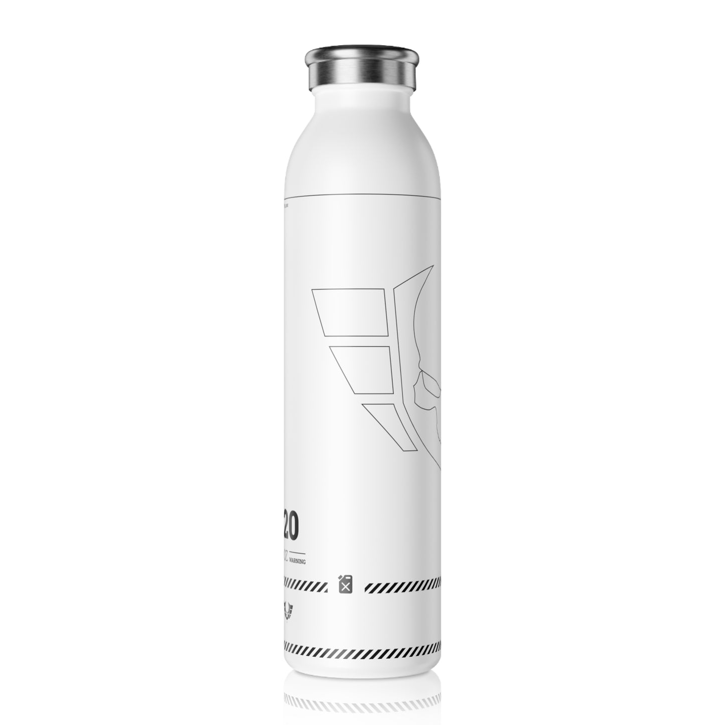 Warsaken® Tumbler / Bottle : 20oz : White