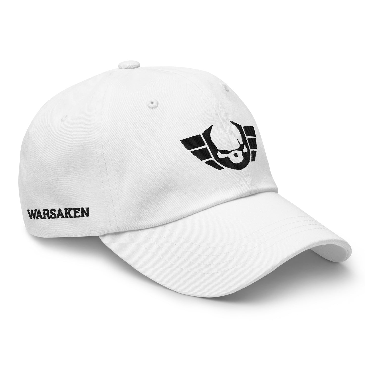 Unisex Warsaken® Hat : Vintage : Logo: White