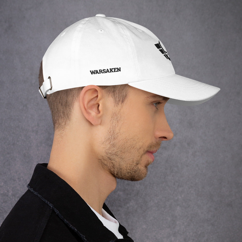 Unisex Warsaken® Hat : Vintage : Logo: White