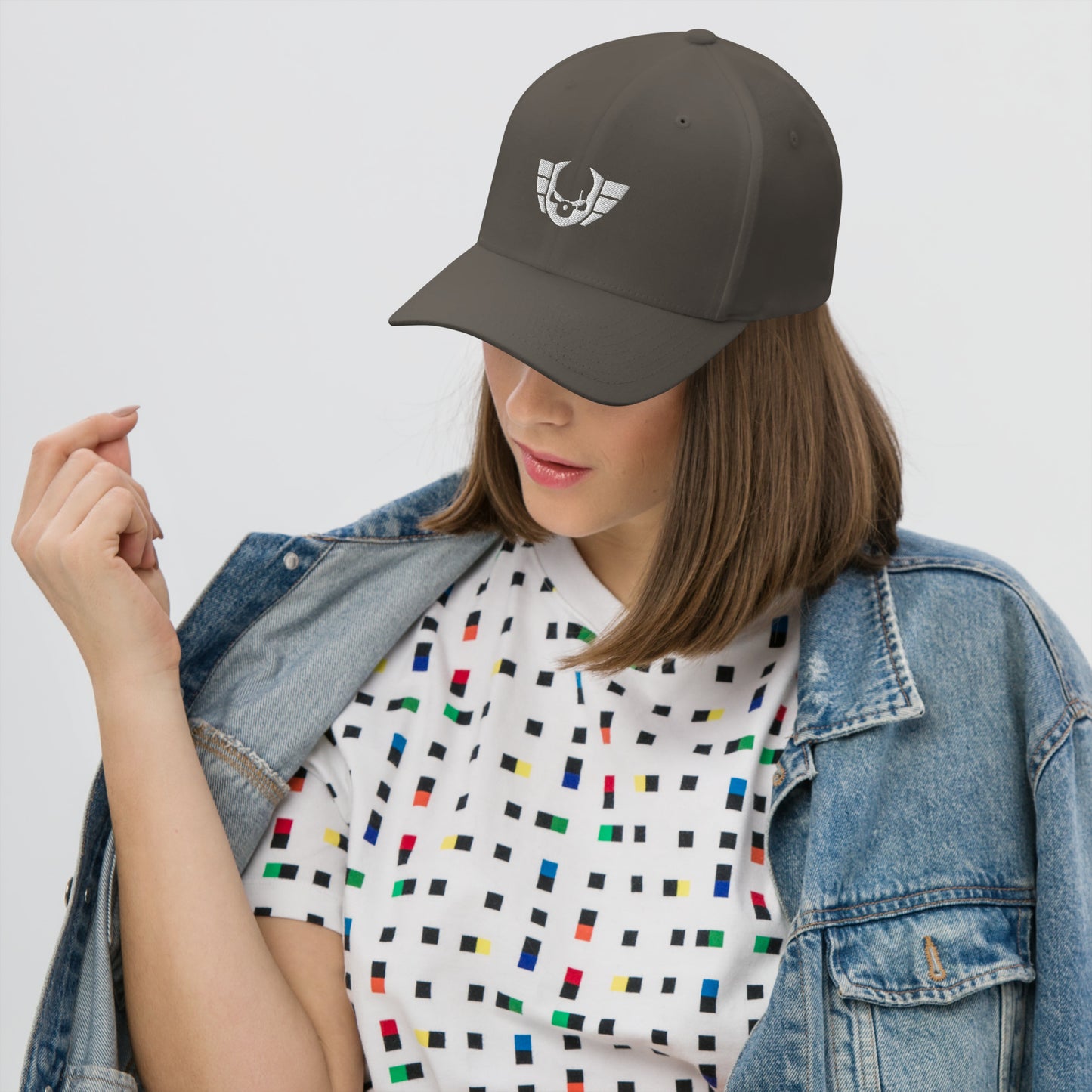 Unisex Warsaken® Hat : Flexfit : Logo : Grey