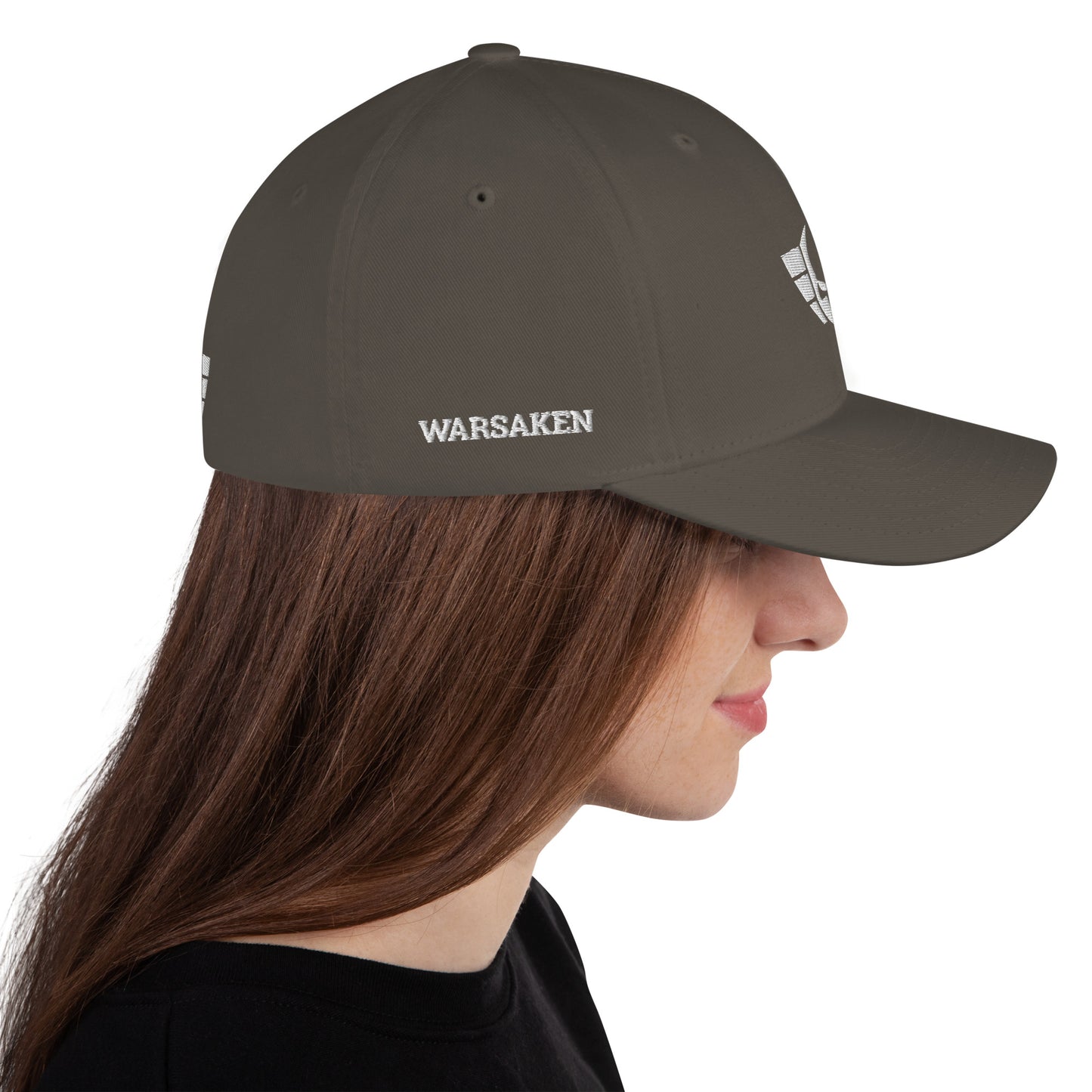 Unisex Warsaken® Hat : Flexfit : Logo : Grey