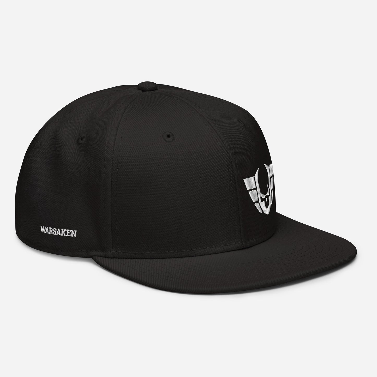 Unisex Warsaken® Hat : Snapback: Logo : Black