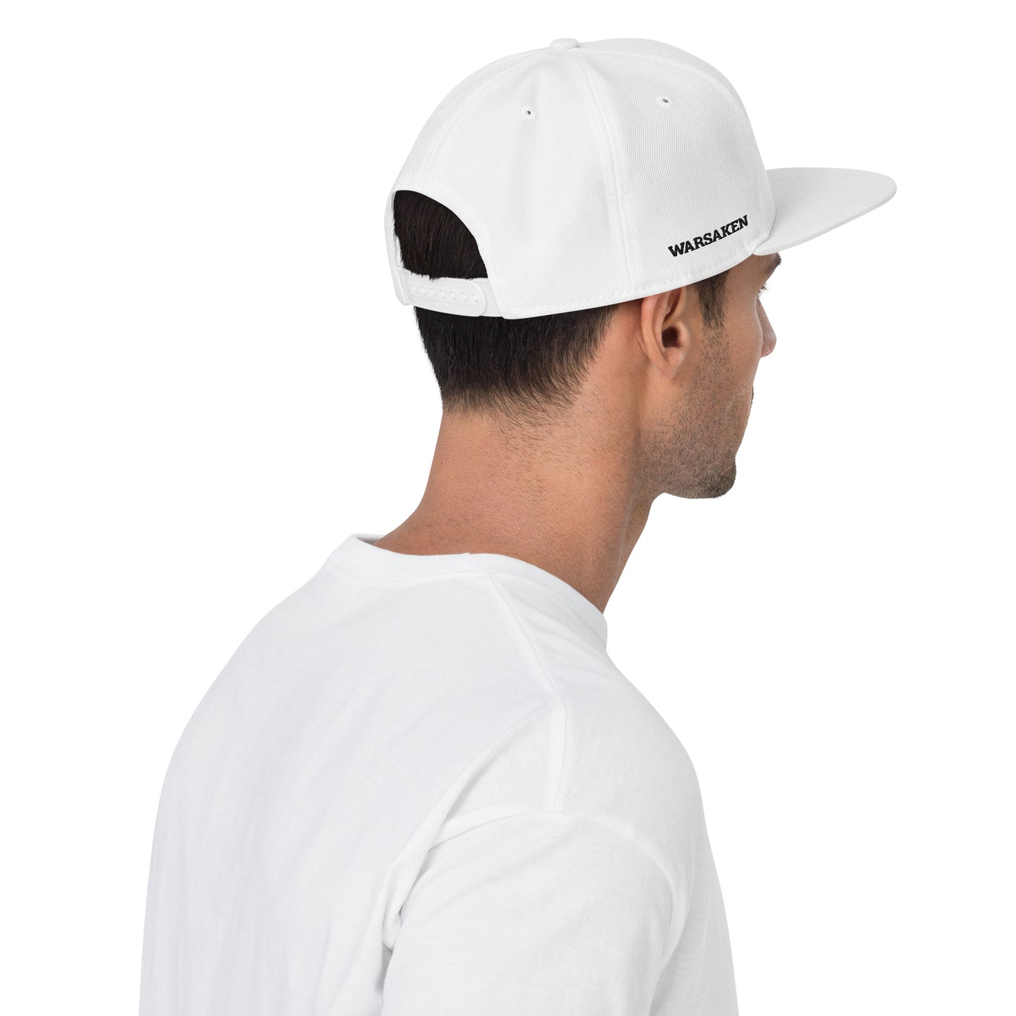 Unisex Warsaken® Hat : Snapback: Logo : White