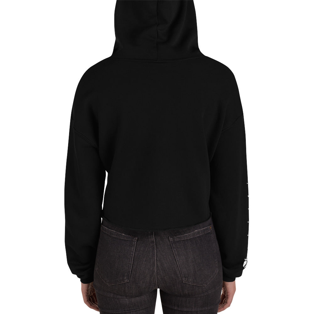 Women's Warsaken® Crop Hoodie : Tyrant : Black
