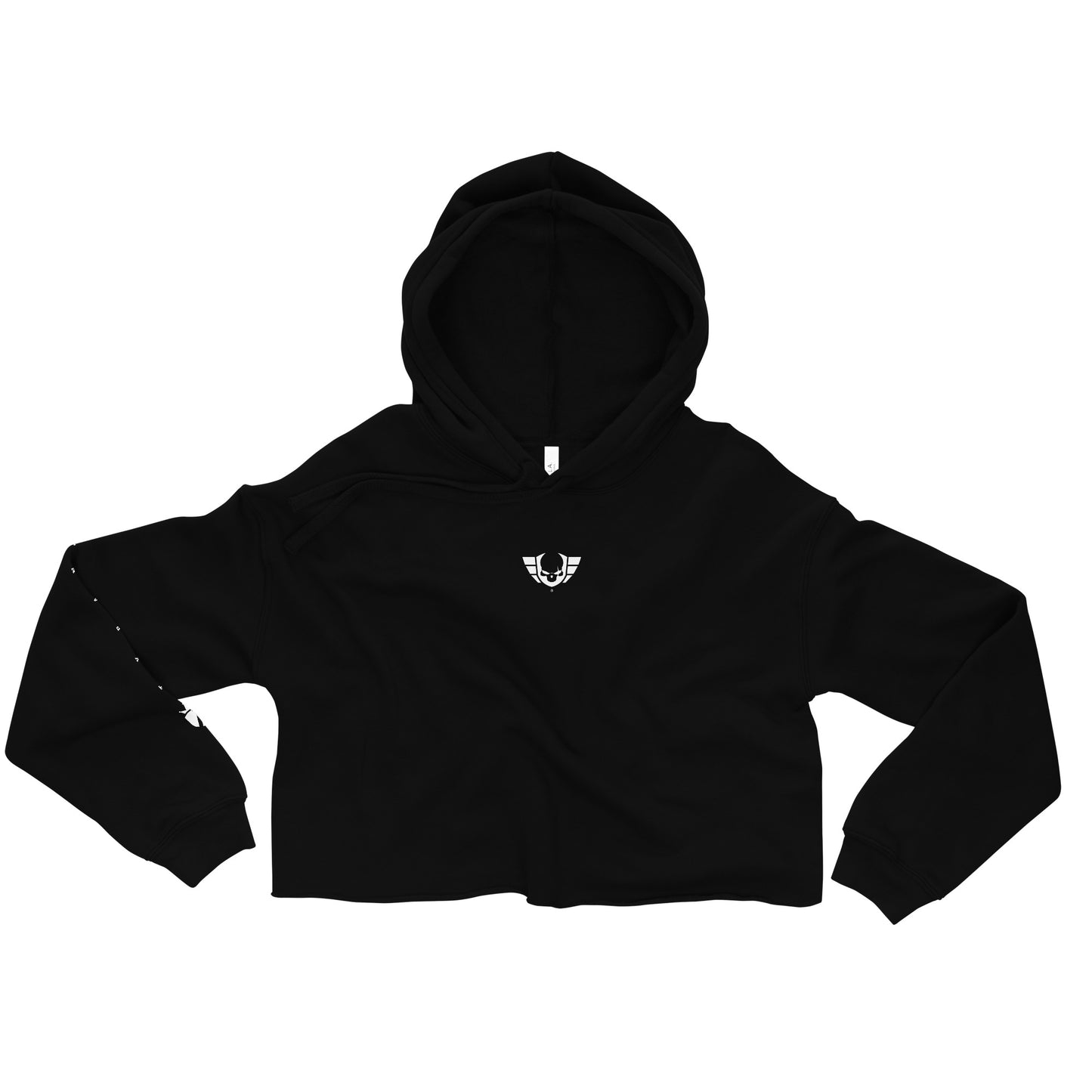 Women's Warsaken® Crop Hoodie : Tyrant : Black