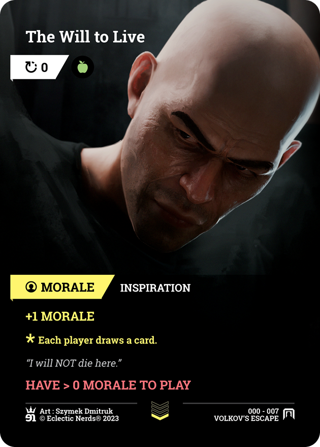 000-007 : The Will to Live : 1x Foil