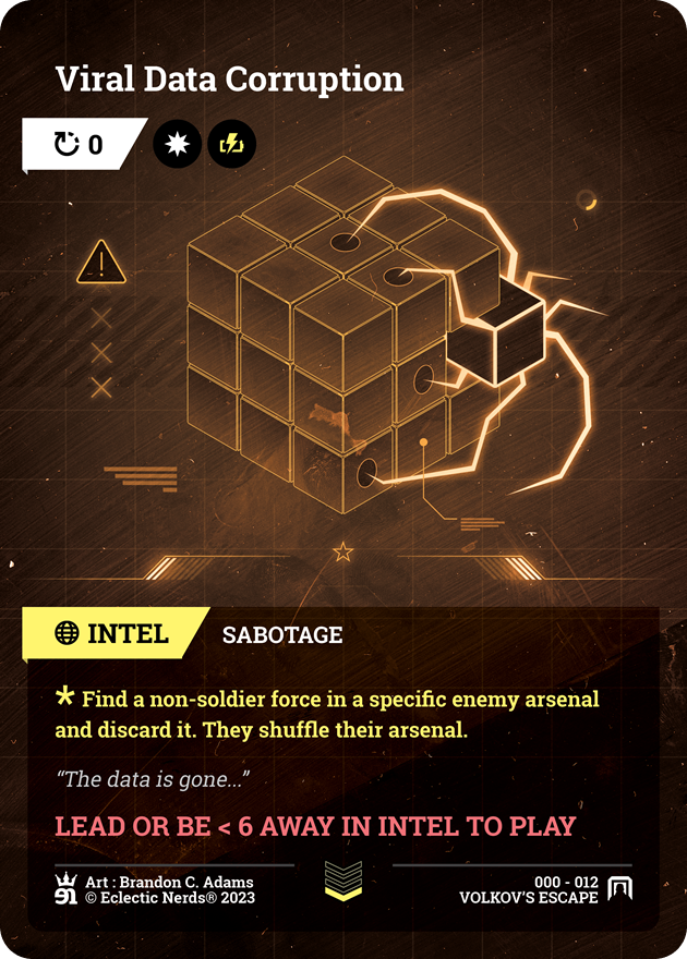 000-012 : Viral Data Corruption : 1x Foil