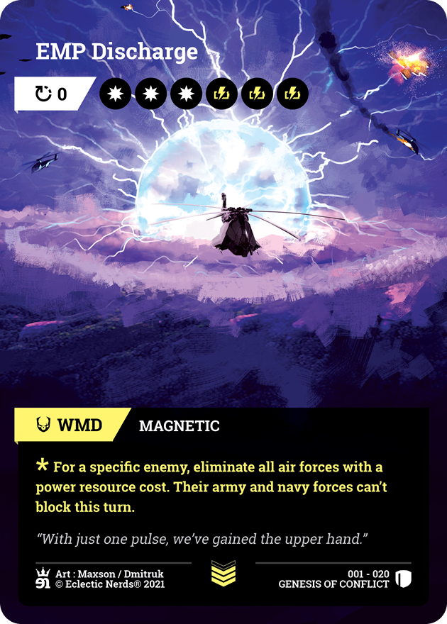 001-020 : EMP Discharge : 1x Foil