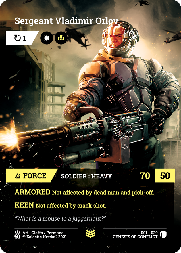 001-029 : Sergeant Vladimir Orlov : 1x Foil