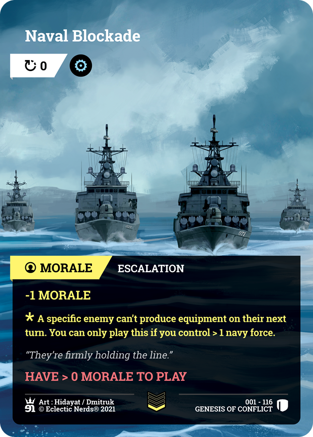 001-116 : Naval Blockade : 1x Foil