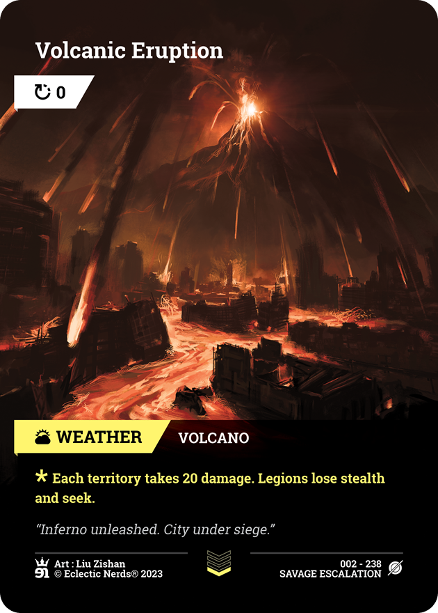 002-238 : Volcanic Eruption : 1x Foil