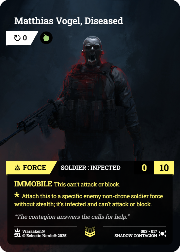 Matthias Vogel, Diseased - Front