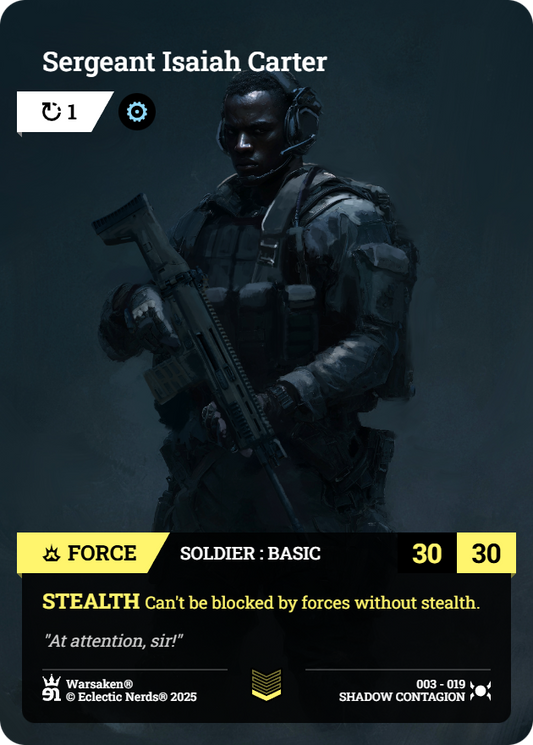Sergeant Isaiah Carter - Front