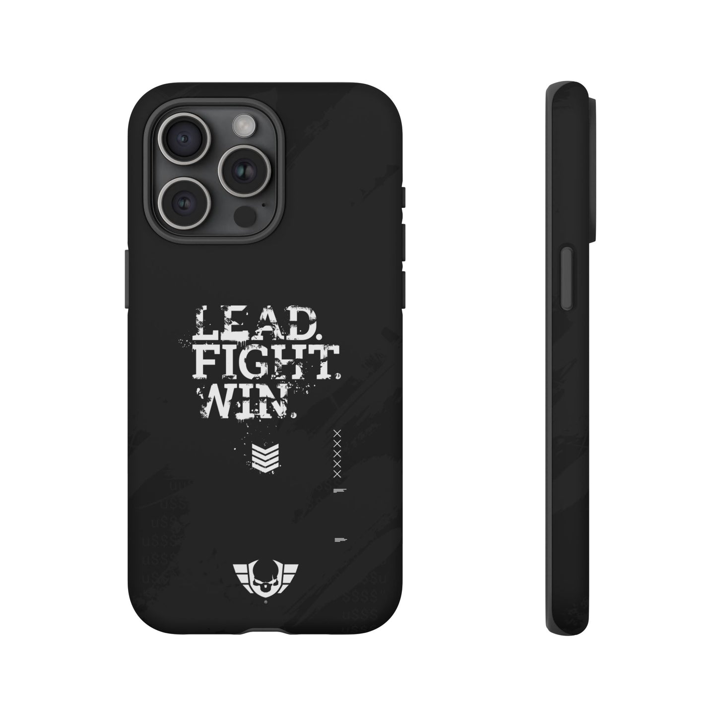 Warsaken® Phone Case : Lead. Fight. Win. : Black