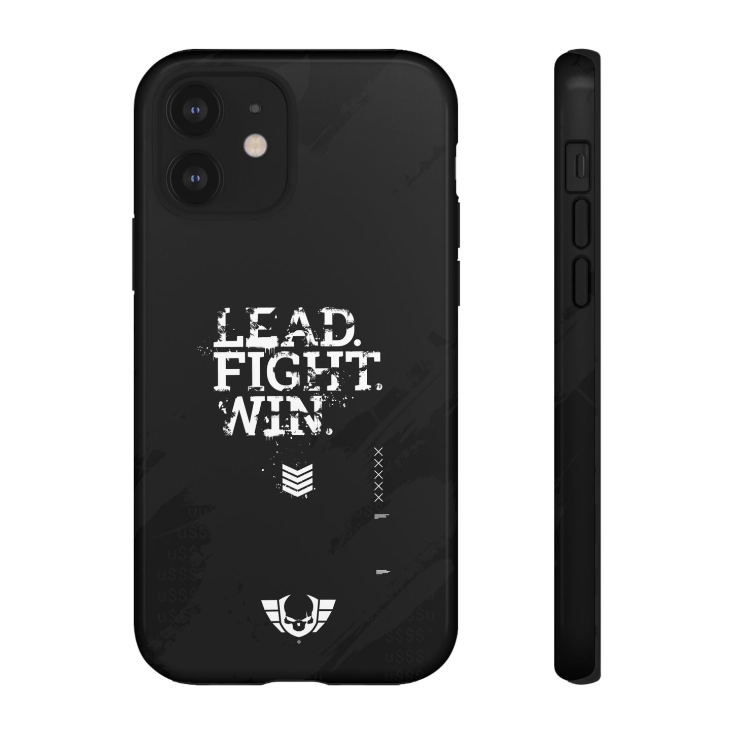 Warsaken® Phone Case : Lead. Fight. Win. : Black