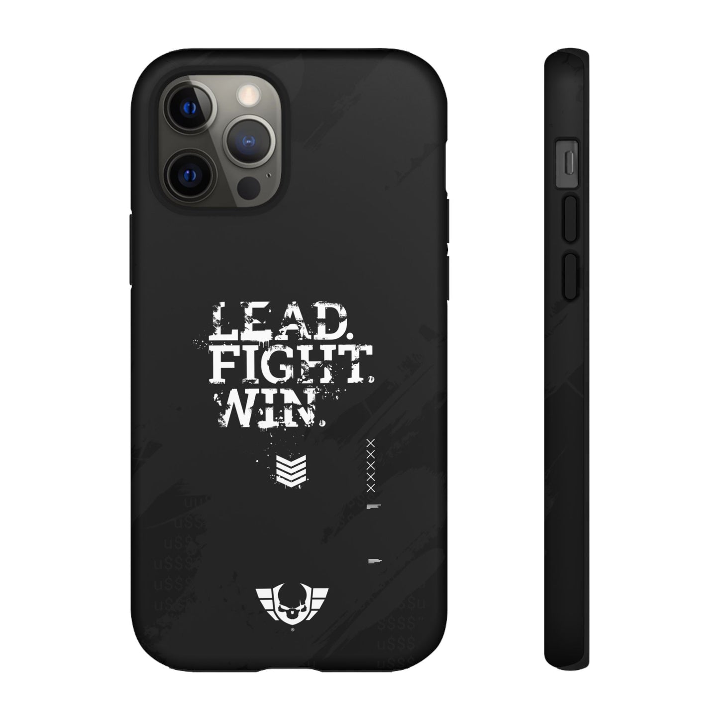 Warsaken® Phone Case : Lead. Fight. Win. : Black