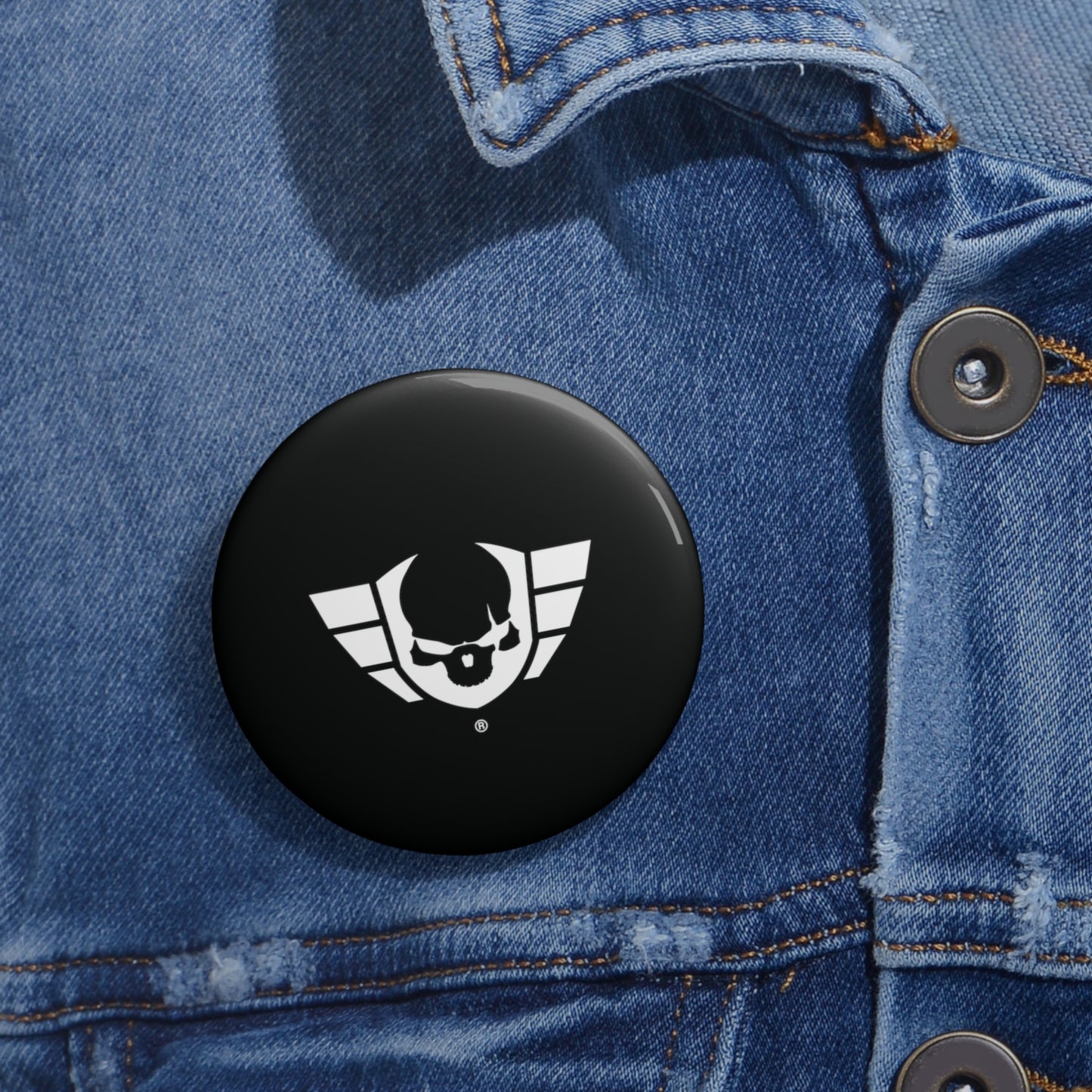 Warsaken® Button Pin : Black