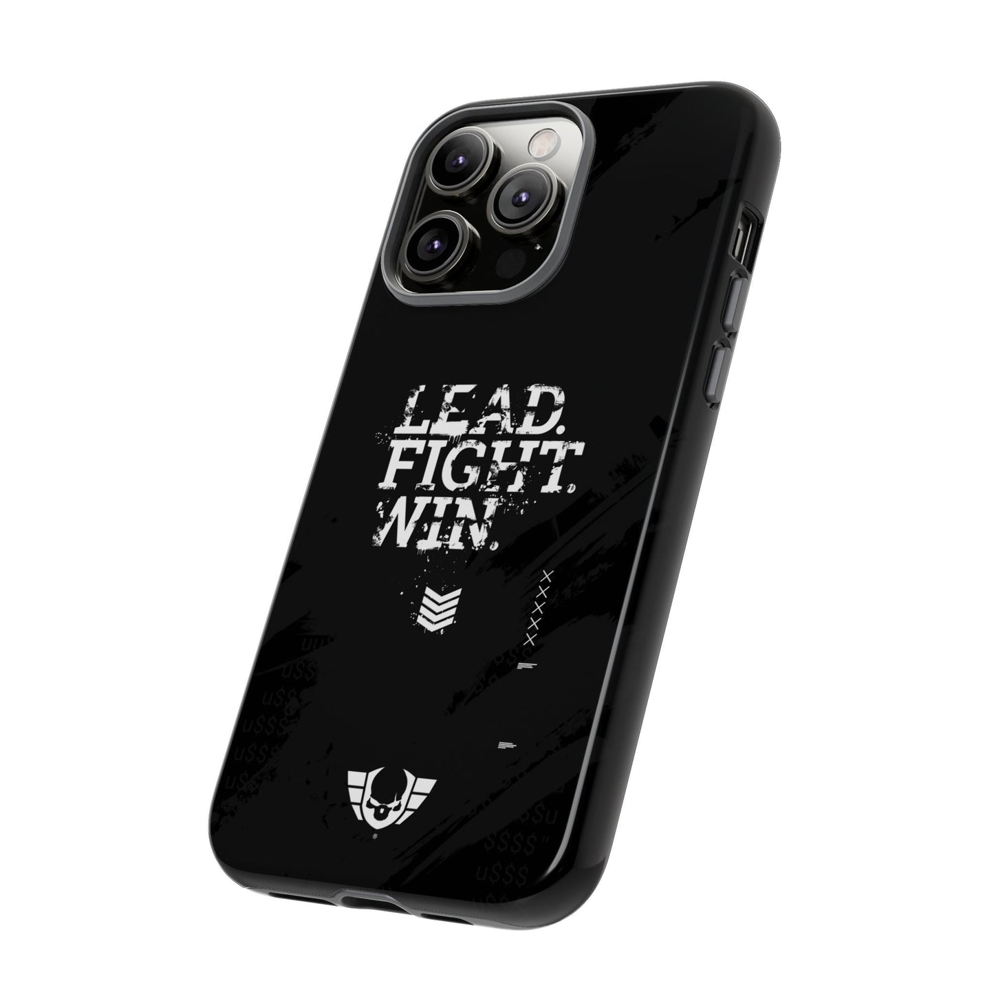 Warsaken® Phone Case : Lead. Fight. Win. : Black