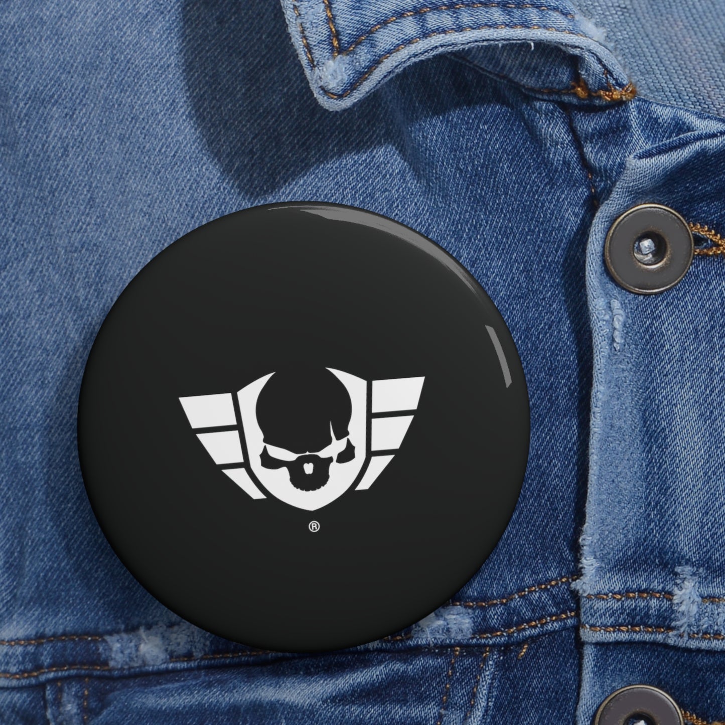 Warsaken® Button Pin : Black