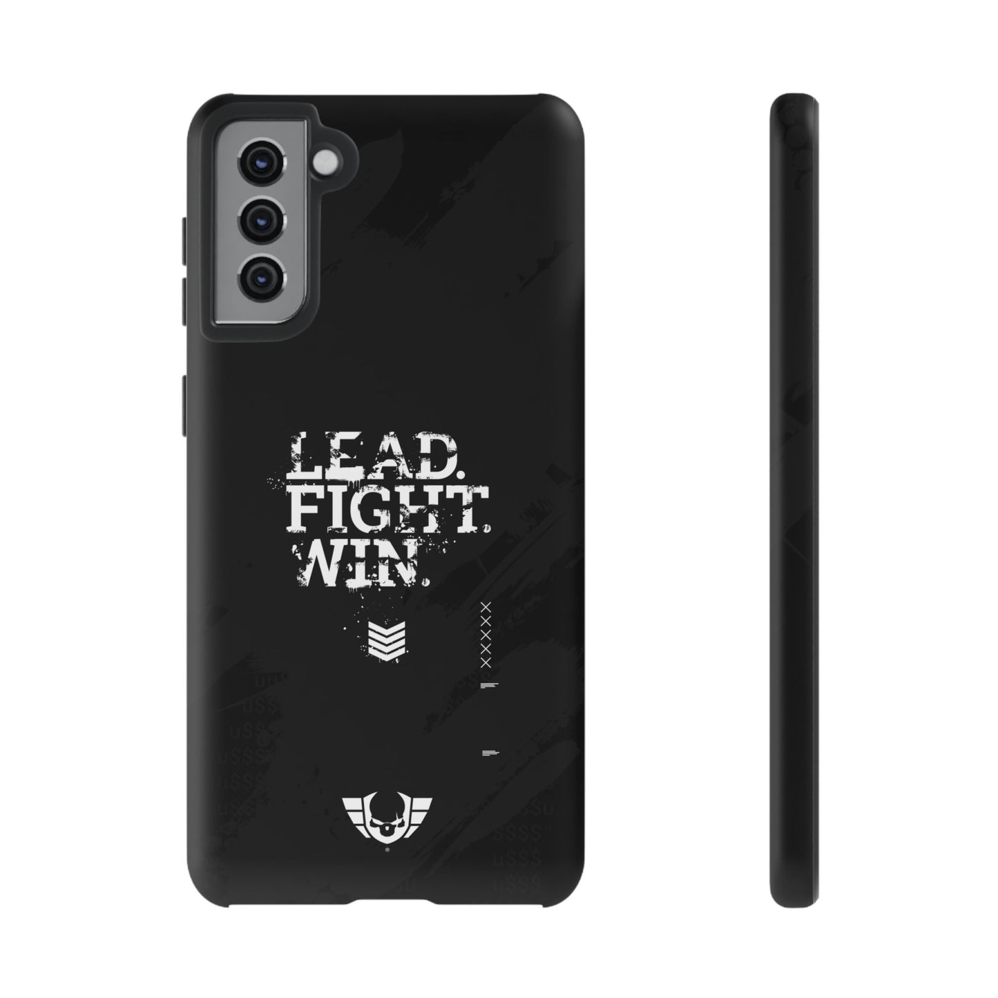 Warsaken® Phone Case : Lead. Fight. Win. : Black