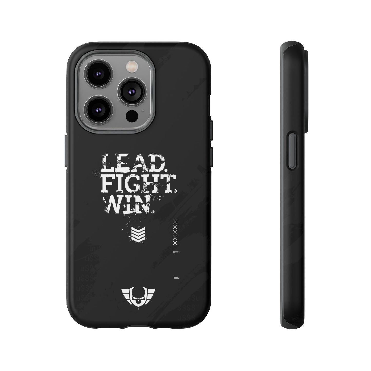 Warsaken® Phone Case : Lead. Fight. Win. : Black