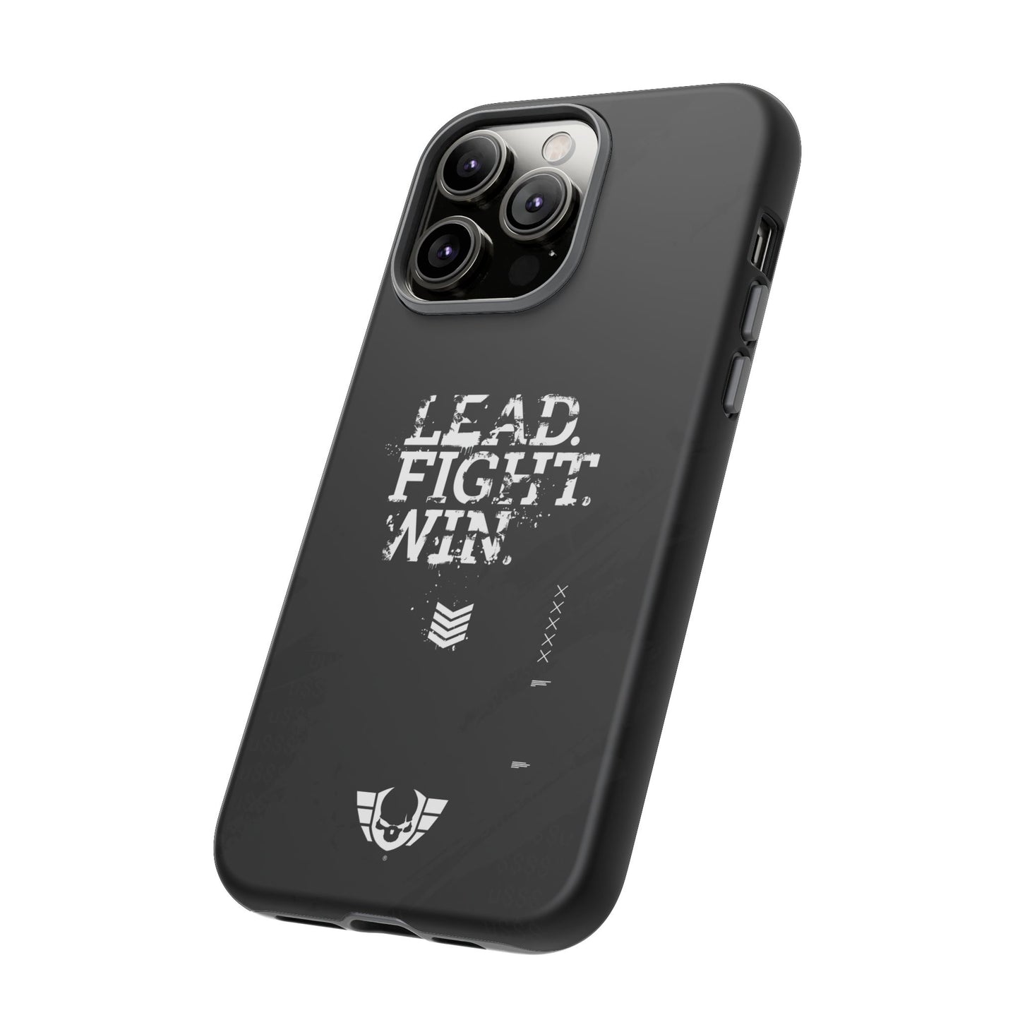 Warsaken® Phone Case : Lead. Fight. Win. : Black