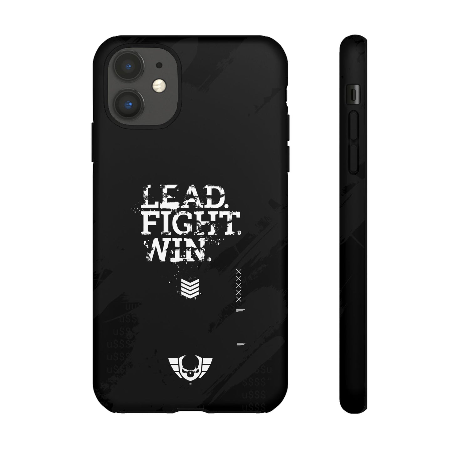 Warsaken® Phone Case : Lead. Fight. Win. : Black