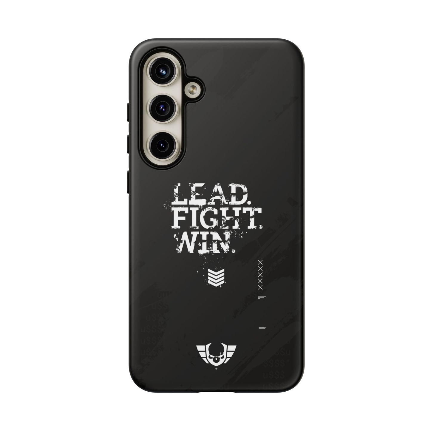 Warsaken® Phone Case : Lead. Fight. Win. : Black