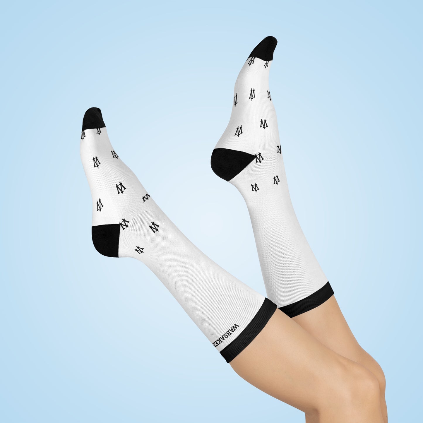 Unisex Warsaken® Socks : Loot : White