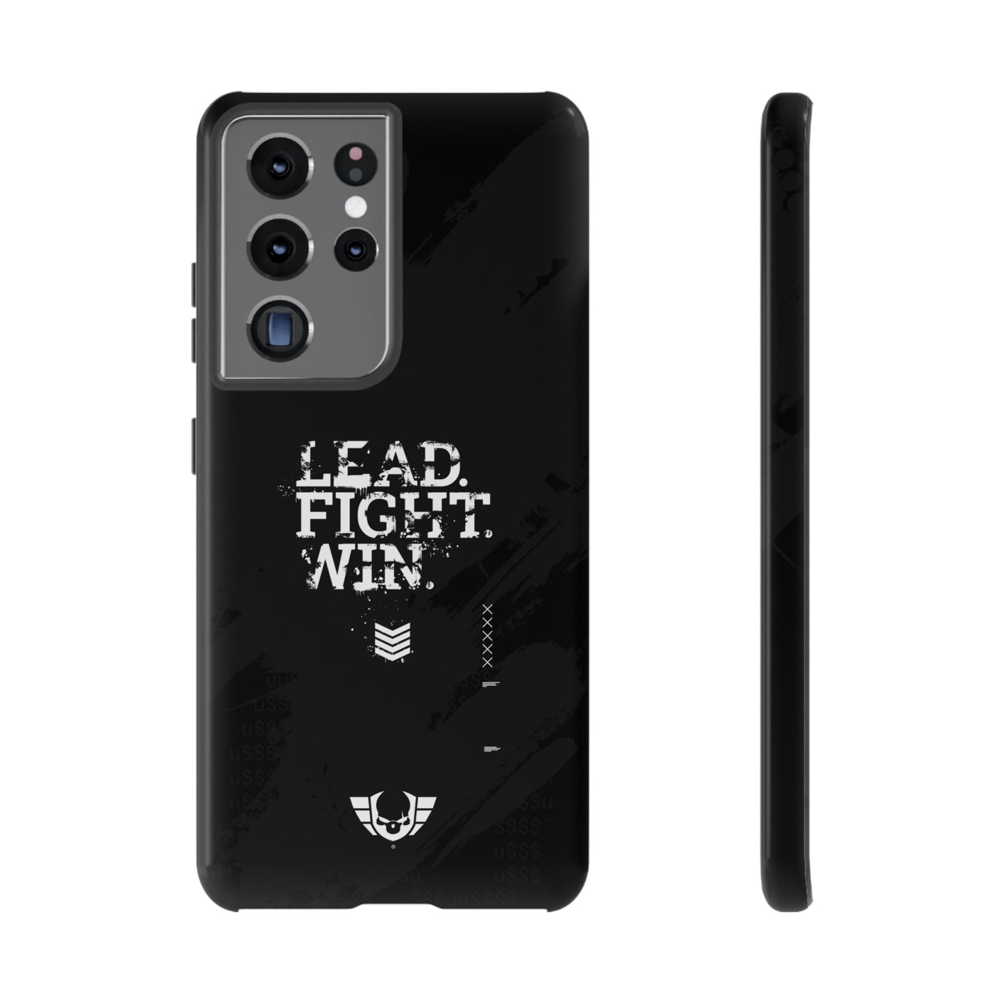 Warsaken® Phone Case : Lead. Fight. Win. : Black