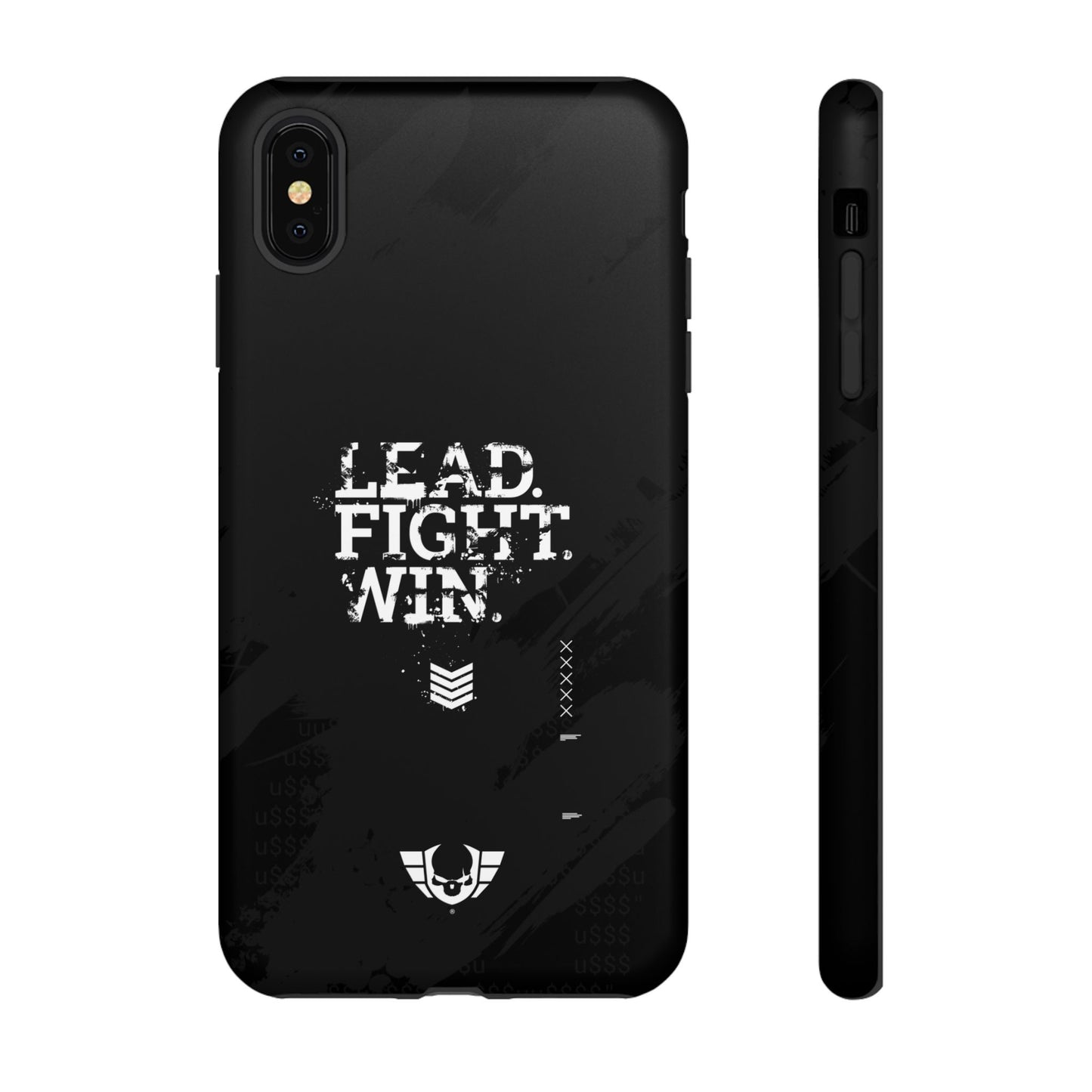 Warsaken® Phone Case : Lead. Fight. Win. : Black