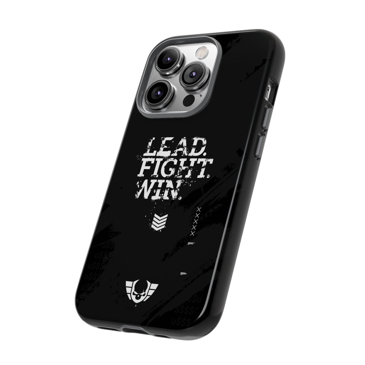 Warsaken® Phone Case : Lead. Fight. Win. : Black