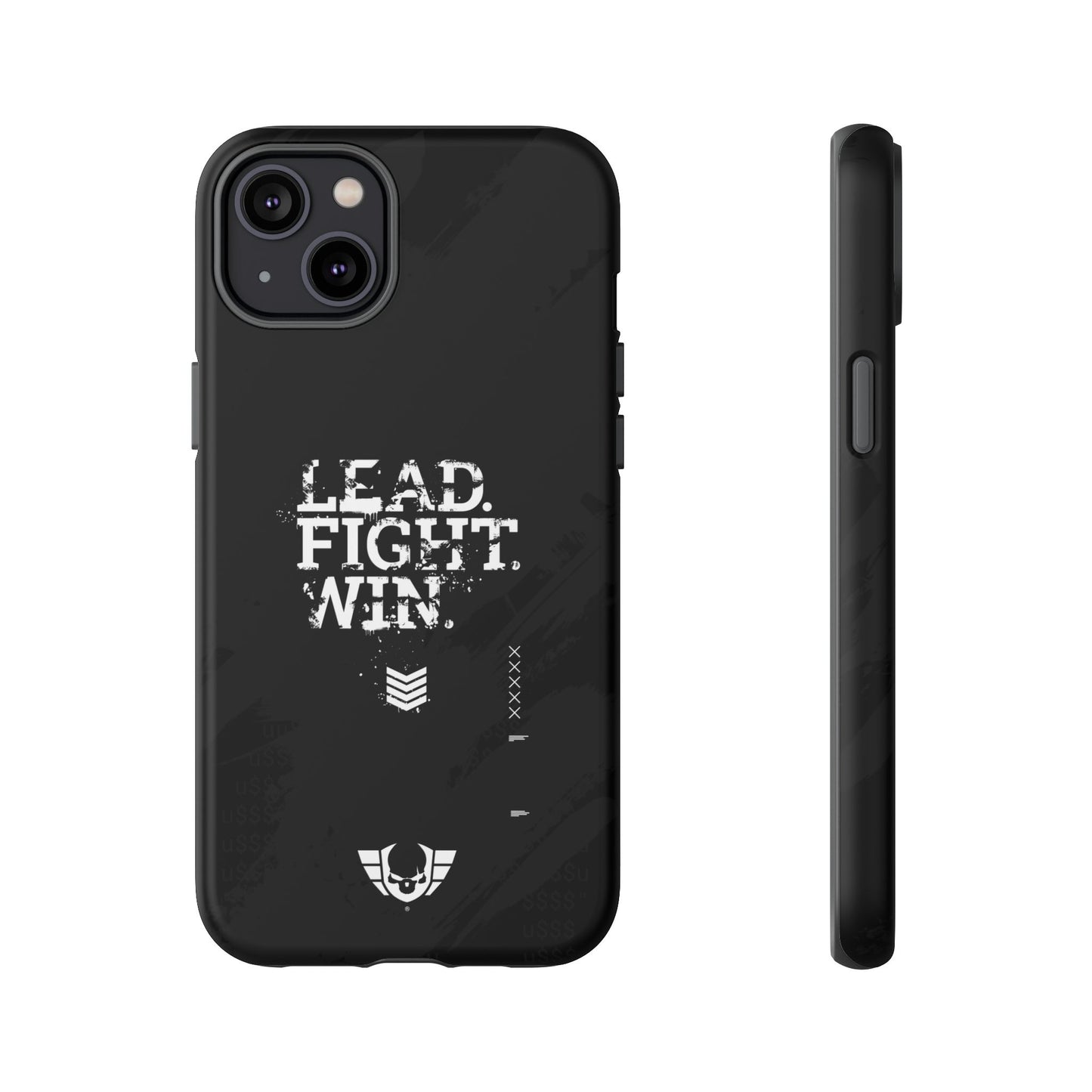 Warsaken® Phone Case : Lead. Fight. Win. : Black