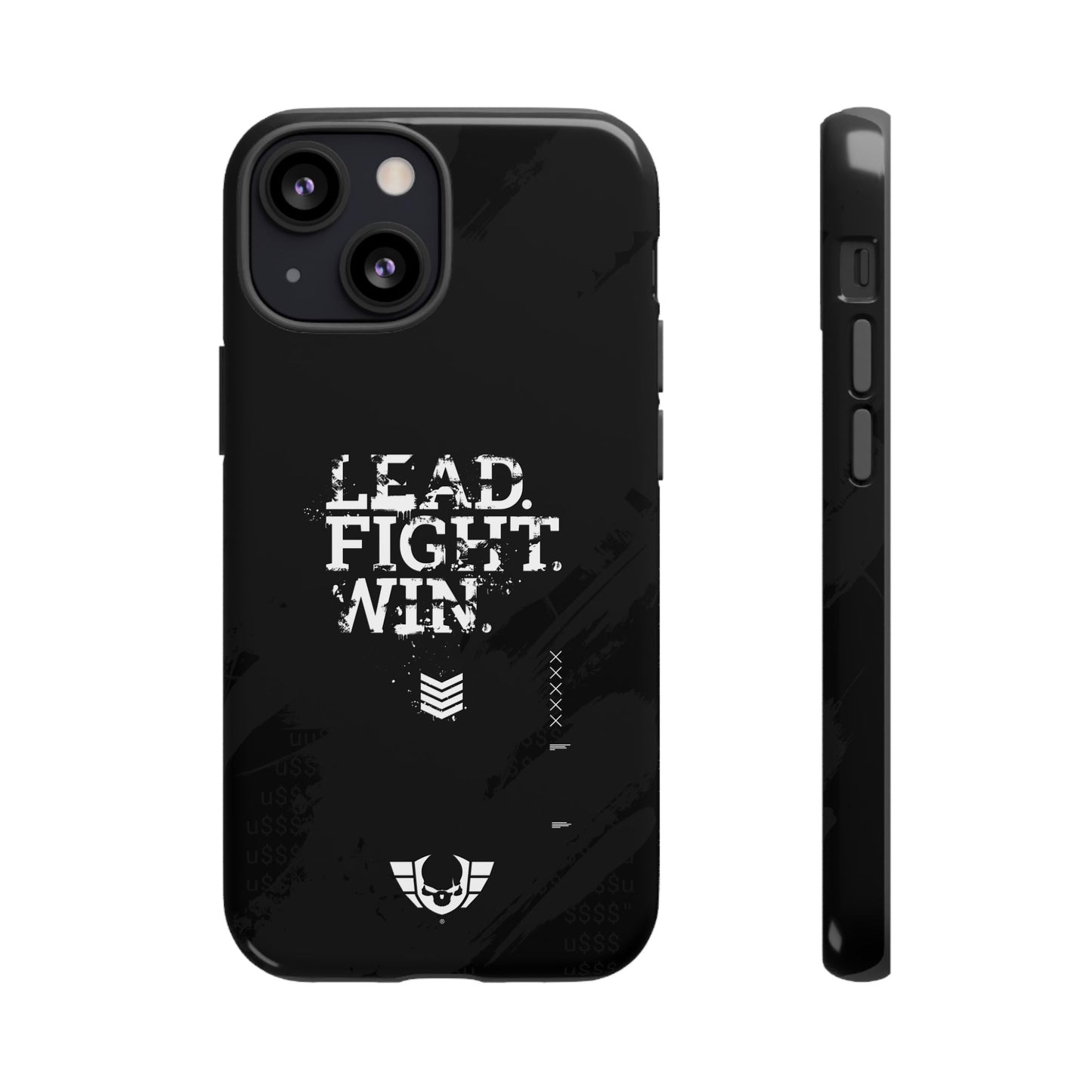 Warsaken® Phone Case : Lead. Fight. Win. : Black