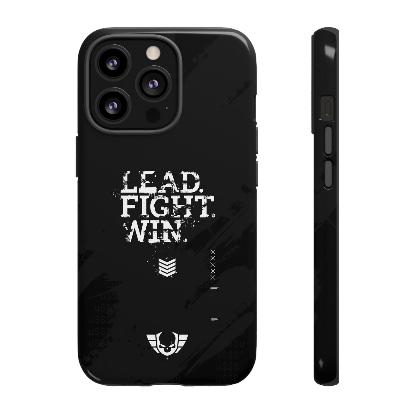 Warsaken® Phone Case : Lead. Fight. Win. : Black