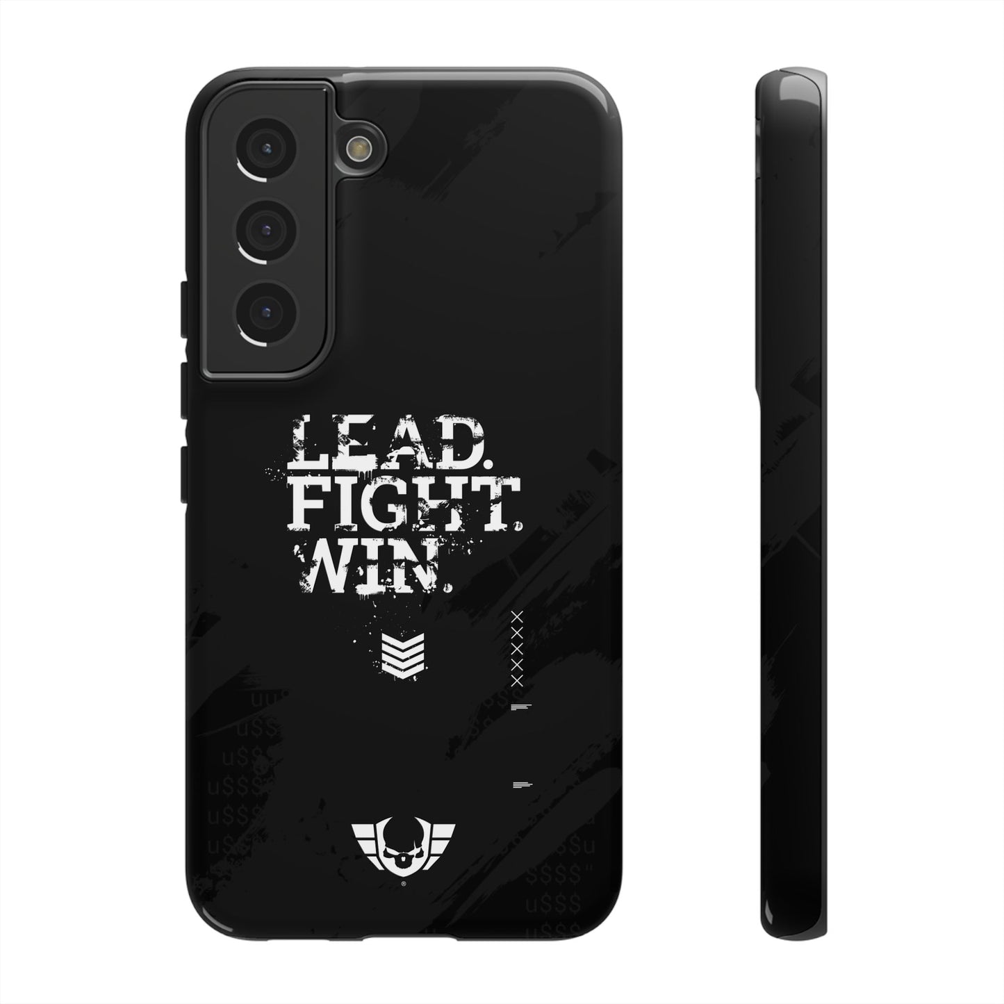 Warsaken® Phone Case : Lead. Fight. Win. : Black