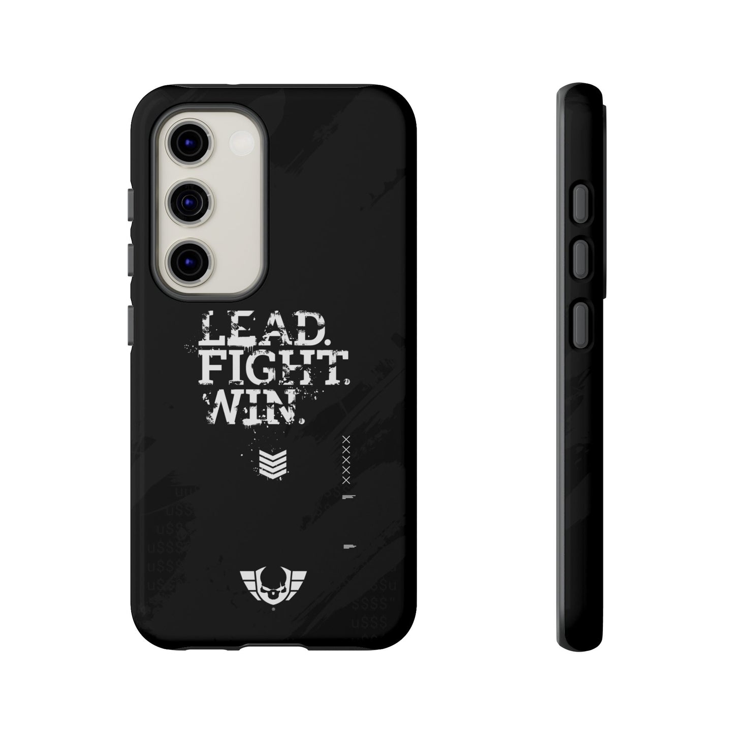 Warsaken® Phone Case : Lead. Fight. Win. : Black