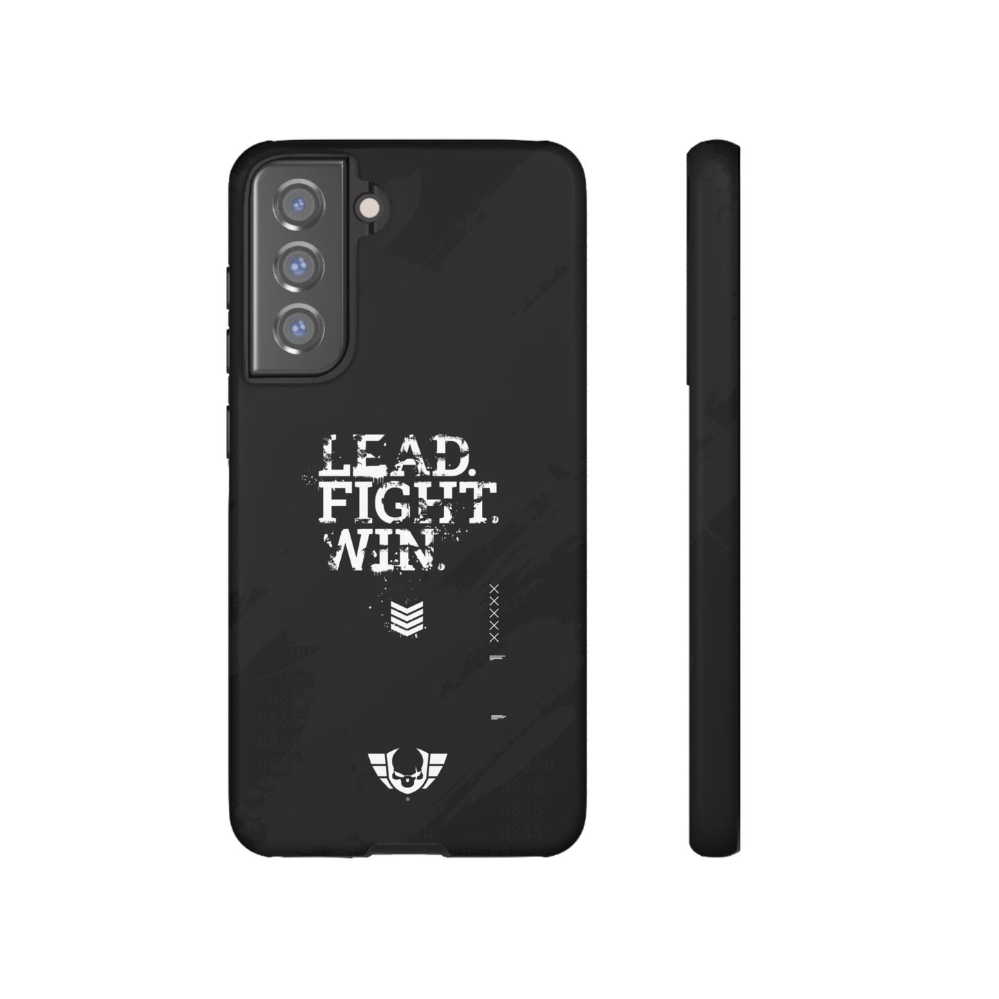 Warsaken® Phone Case : Lead. Fight. Win. : Black