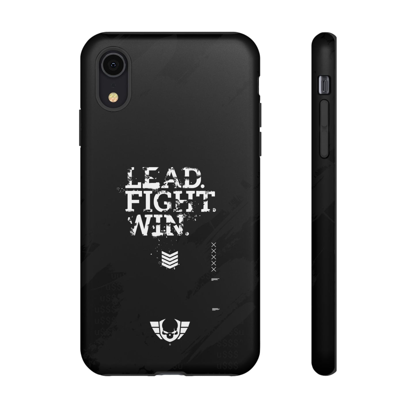 Warsaken® Phone Case : Lead. Fight. Win. : Black