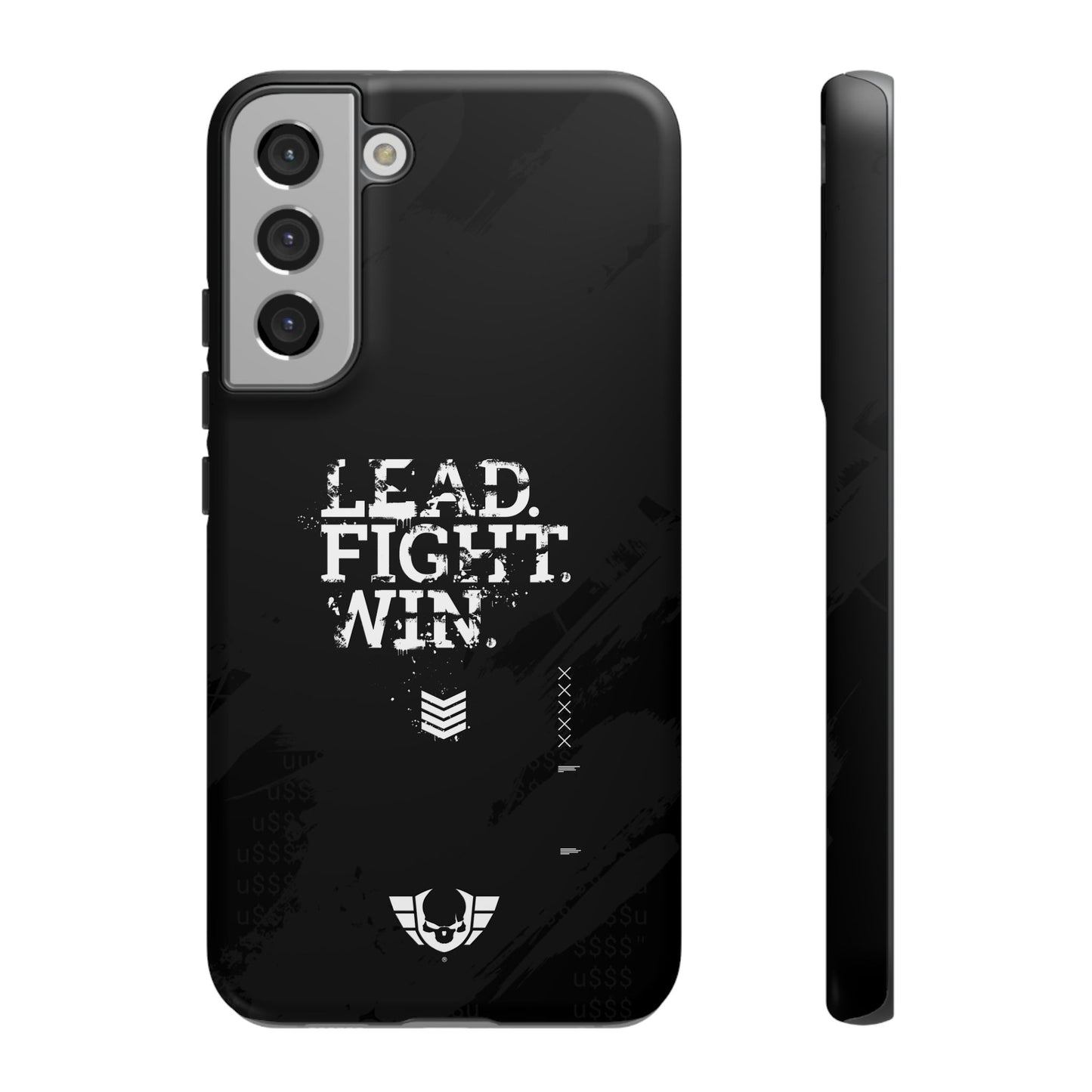 Warsaken® Phone Case : Lead. Fight. Win. : Black