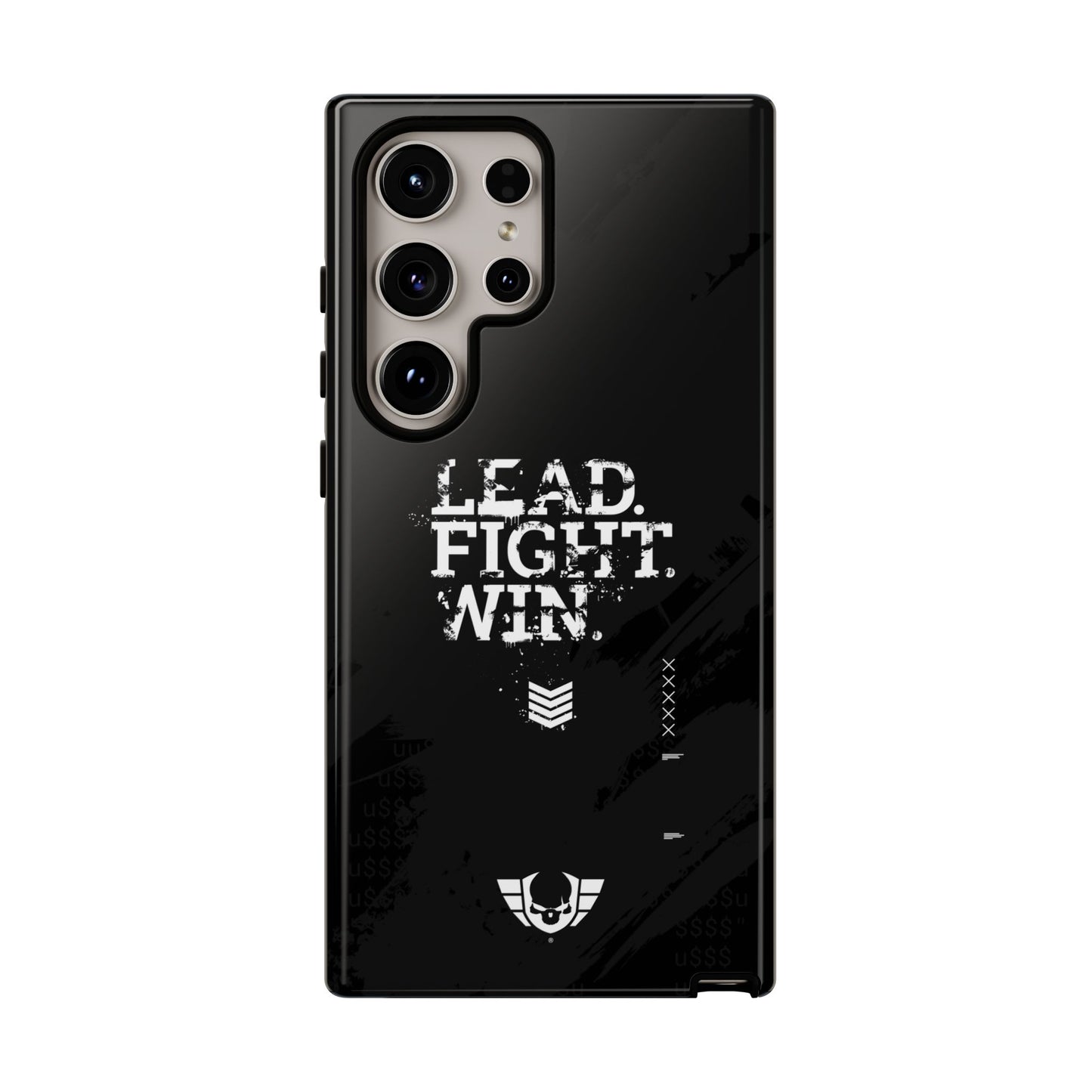 Warsaken® Phone Case : Lead. Fight. Win. : Black