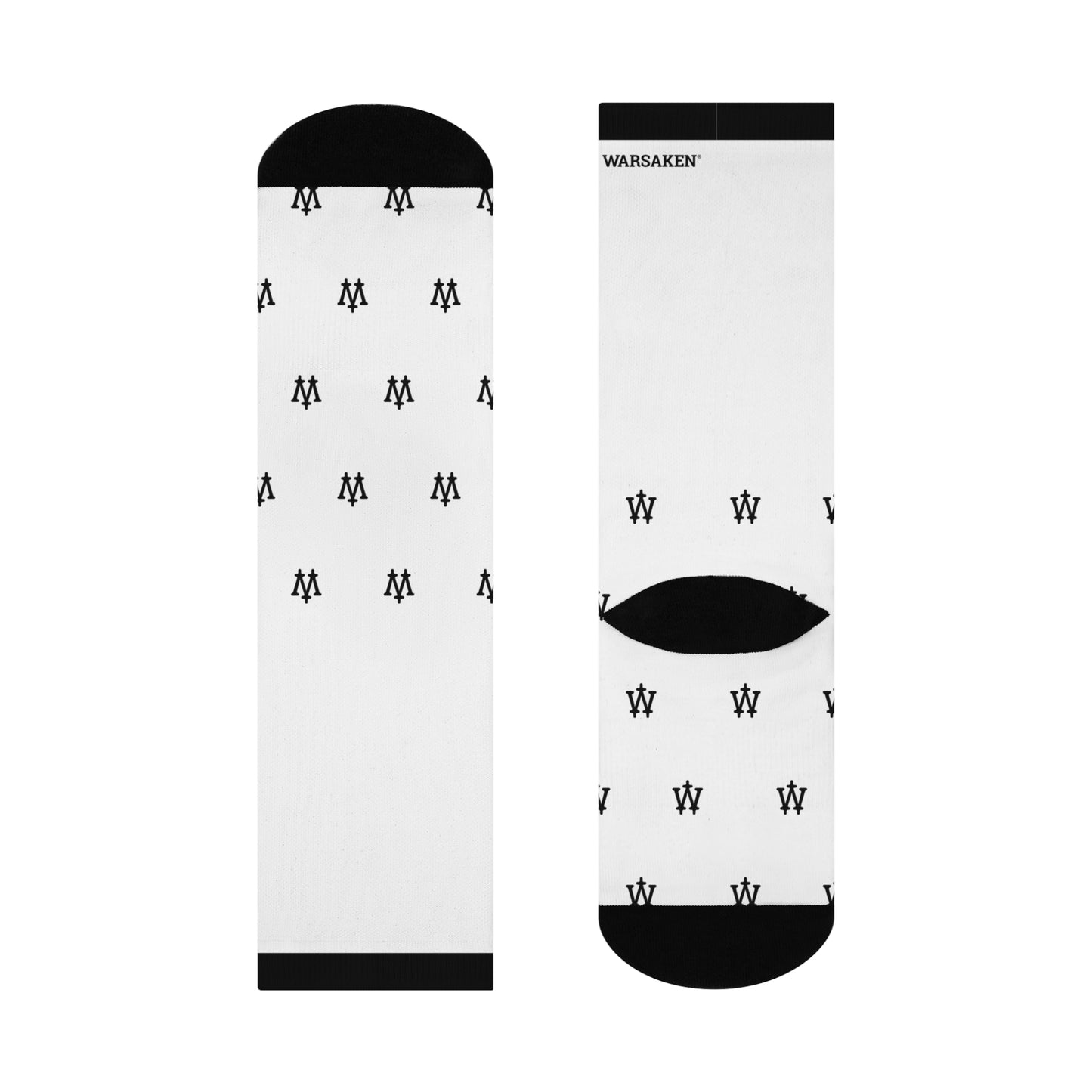 Unisex Warsaken® Socks : Loot : White