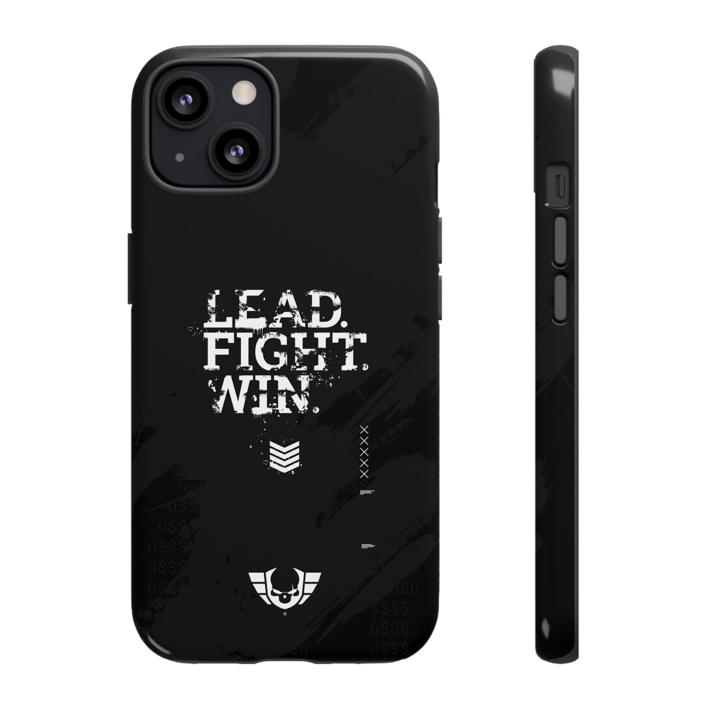 Warsaken® Phone Case : Lead. Fight. Win. : Black