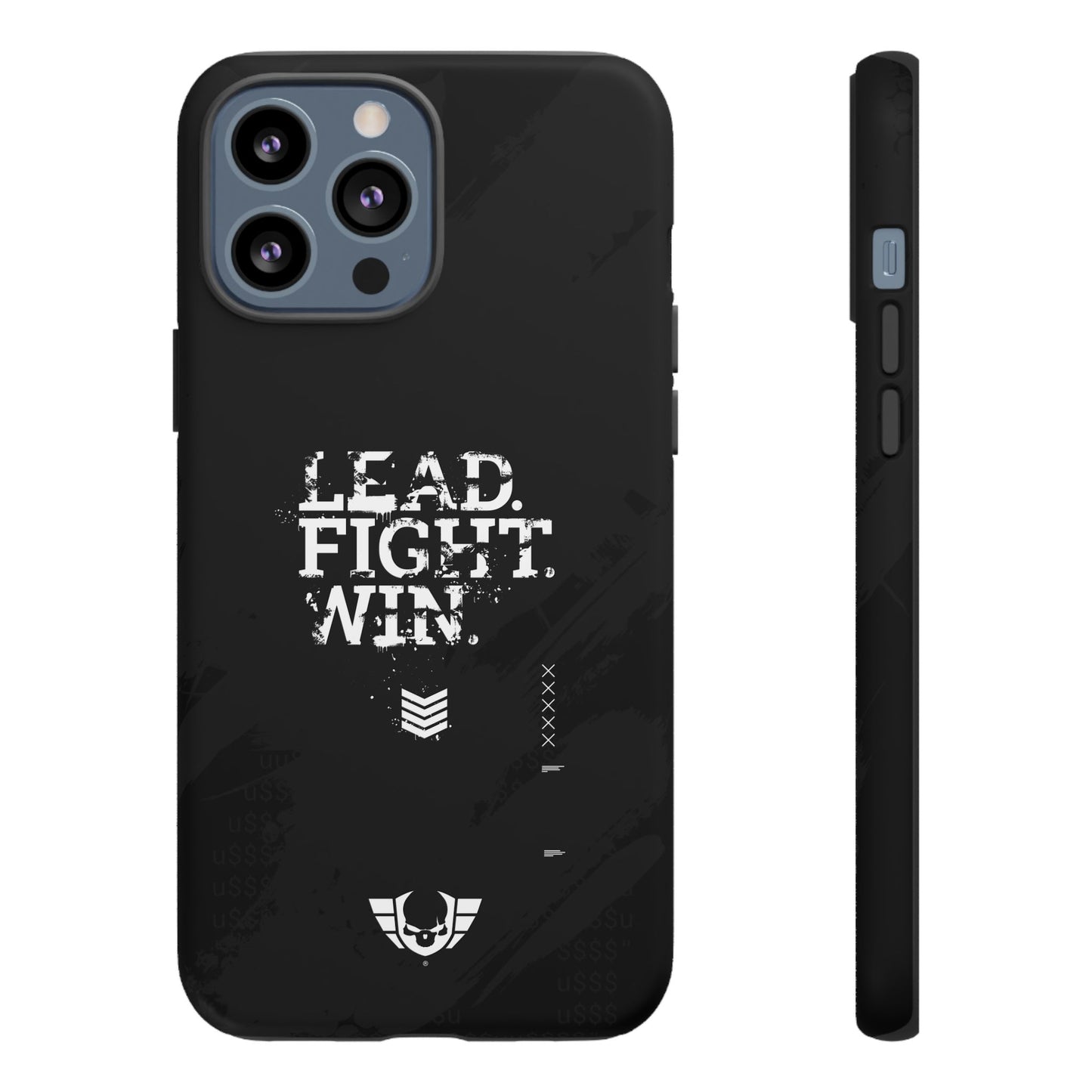 Warsaken® Phone Case : Lead. Fight. Win. : Black