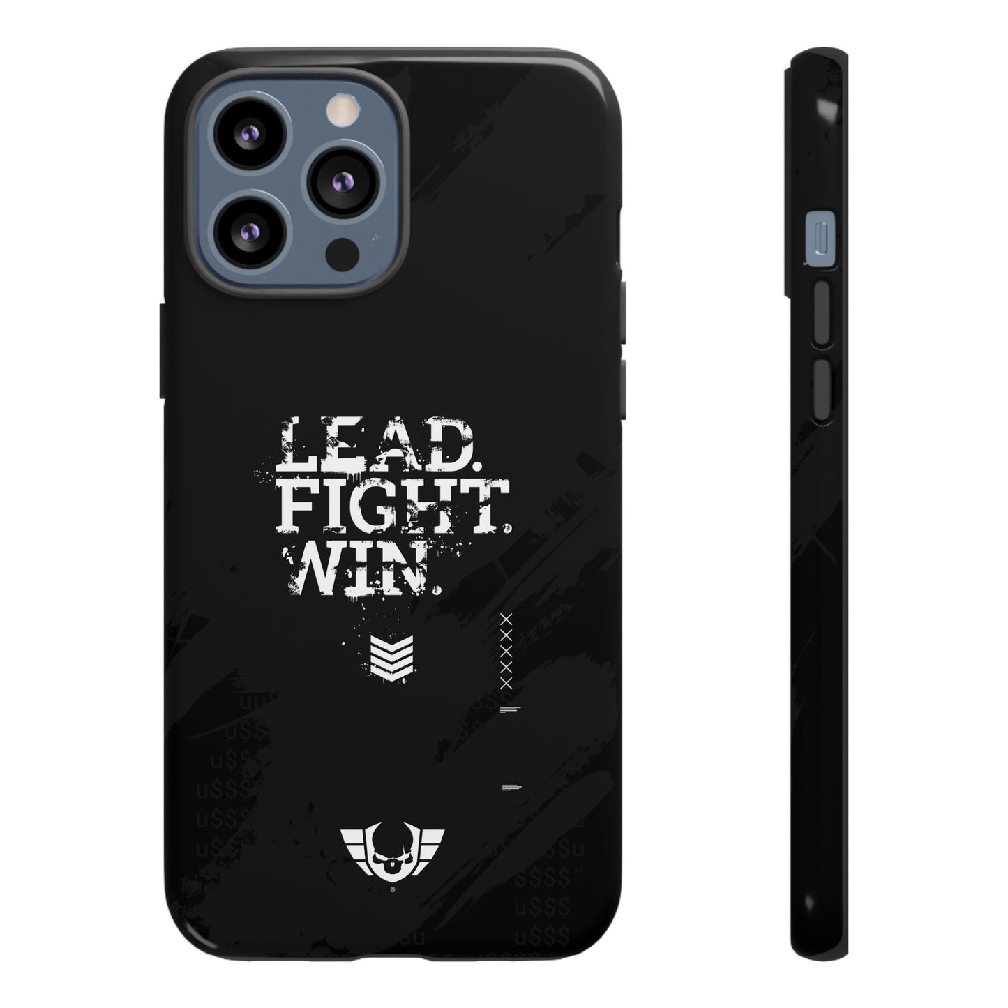 Warsaken® Phone Case : Lead. Fight. Win. : Black