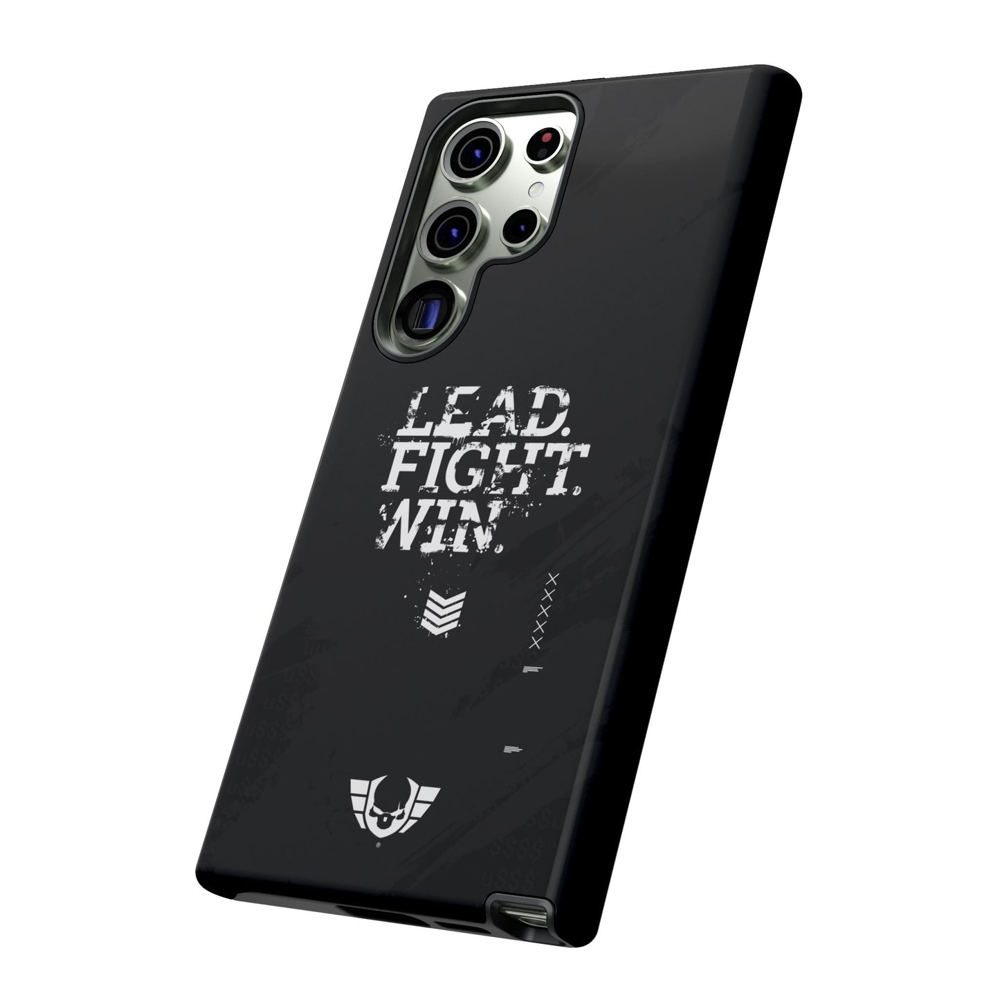 Warsaken® Phone Case : Lead. Fight. Win. : Black