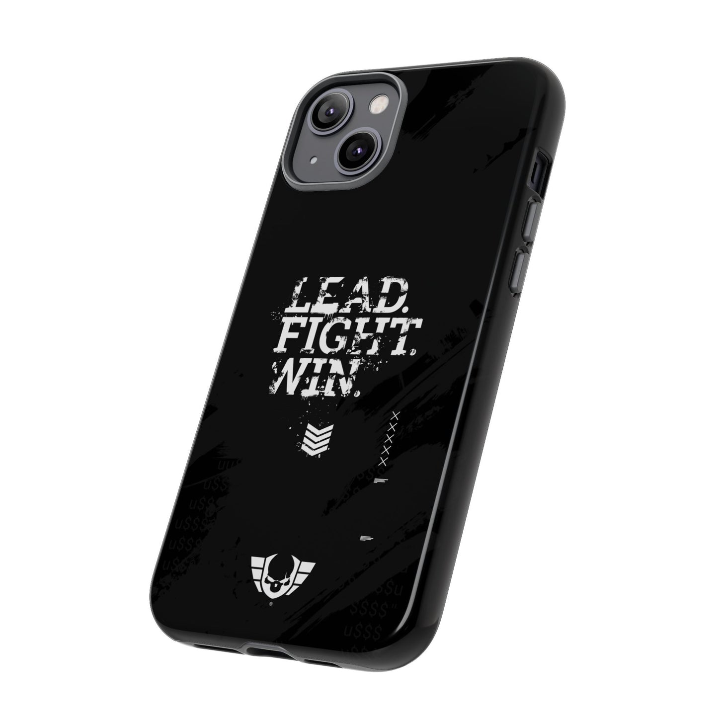 Warsaken® Phone Case : Lead. Fight. Win. : Black